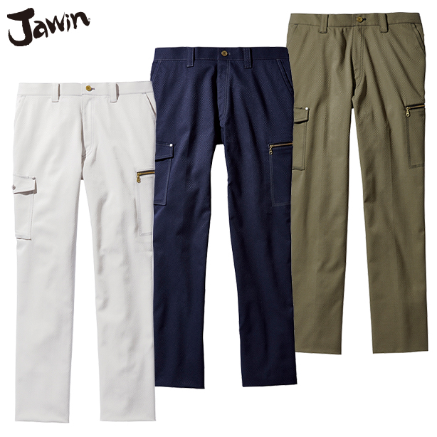 JAWIN 53102 ストレッチノータックカーゴパンツ【秋冬】　53102