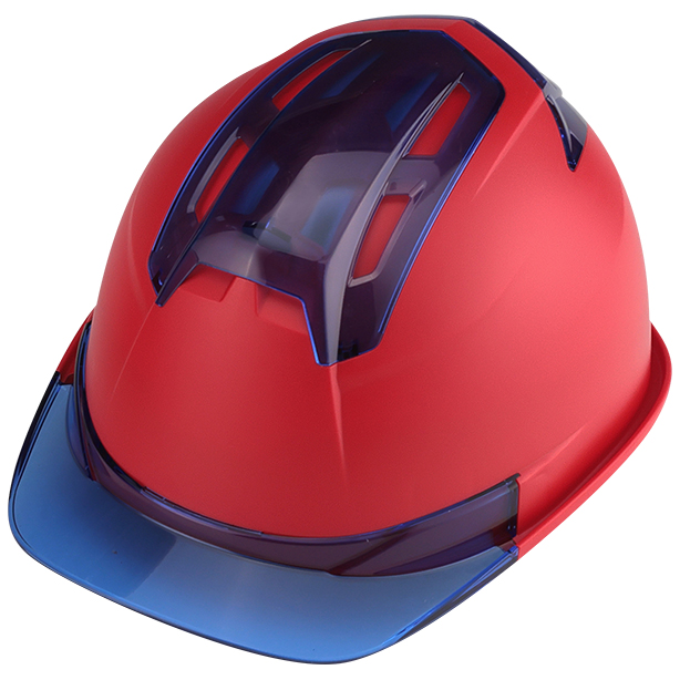 帽体:赤×ひさし:ブルー 396FEM-Bu-RD