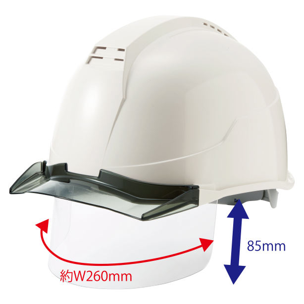 最新作の まとめ 谷沢製作所 ヘルメット 大型シールド面付 162V-SD-V2-W3-J 1個