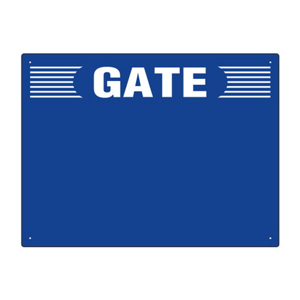 ゲート表示板 GATE 数字なし ヨコ　305-304