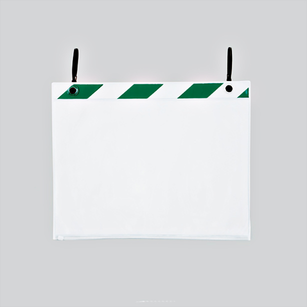 ポケットハンガー A3横 緑白 5枚組