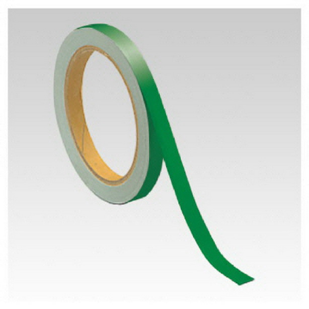 反射テープ 緑 10mm幅×10m　374-32