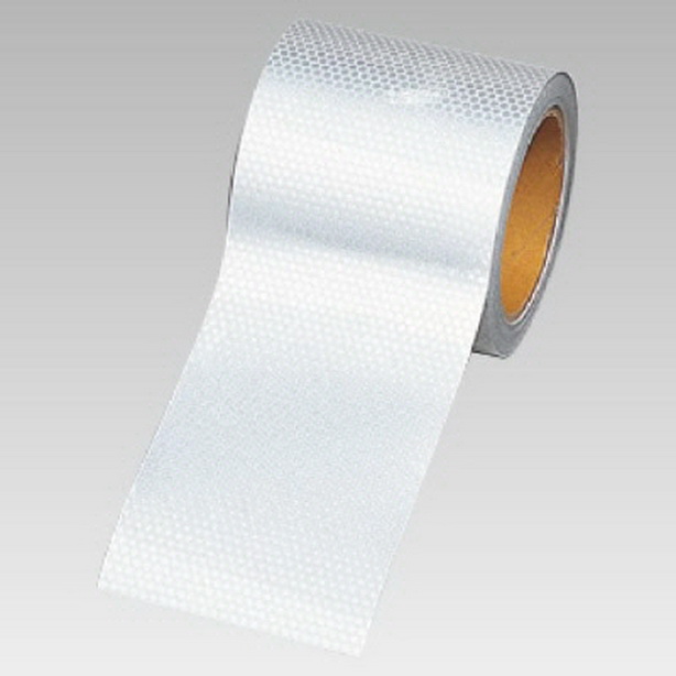 高輝度テープ 白 90mm幅×10m　374-78