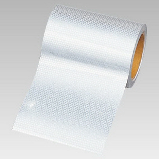 高輝度テープ 白 150mm幅×10m　374-79