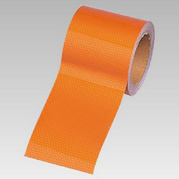 高輝度テープ オレンジ 90mm幅×10m　374-81