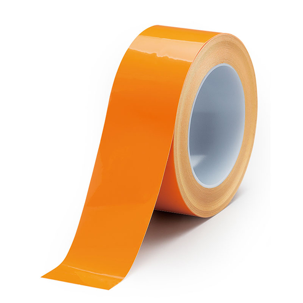 橙色 フロアテープ強粘着 50mm幅