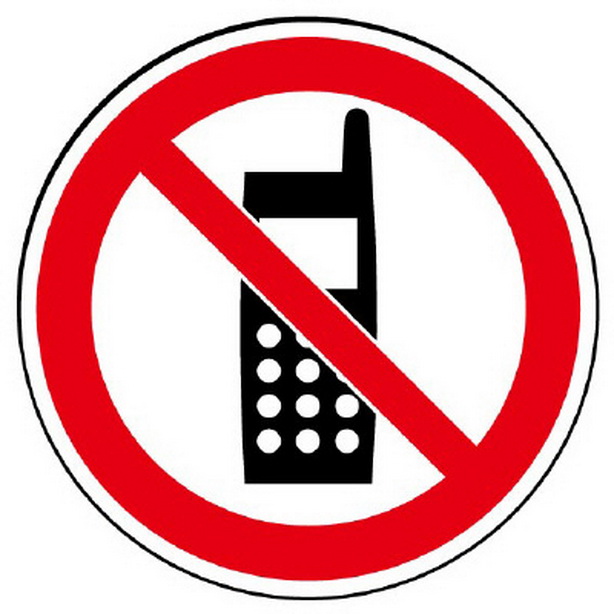 ST用丸表示 携帯電話使用禁止